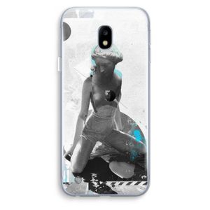 I will not feel a thing: Samsung Galaxy J3 (2017) Transparant Hoesje