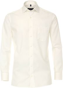 Casa Moda Heren Overhemd Ecru ML7 Twill Effen Comfort Fit
