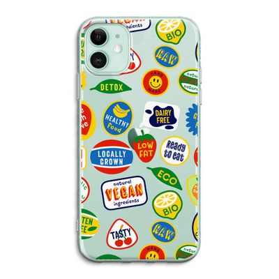 Fruitsticker: iPhone 11 Transparant Hoesje