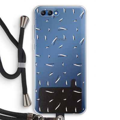 Hipster stripes: Honor 10 Transparant Hoesje met koord