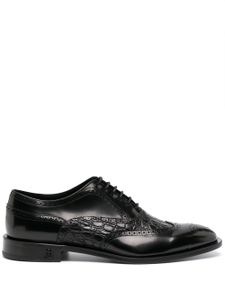 Philipp Plein chaussures oxford en cuir - Noir