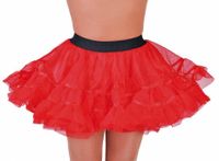 Petticoat kort rood brede elastiek - thumbnail