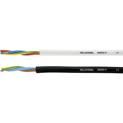 HELU H05VV-F Geïsoleerde kabel 4 G 2.5 mm² Zwart 29480-500 500 m