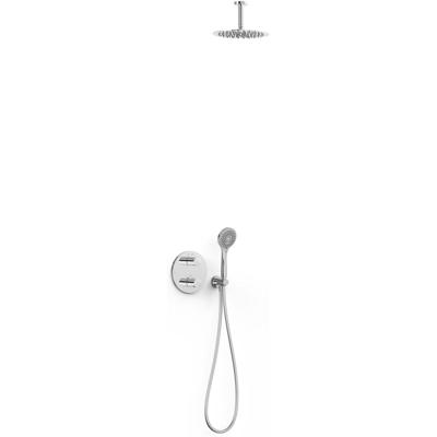 Regendouche set Tres Class | Inbouw | Thermostaatkraan | 2-weg || Chroom