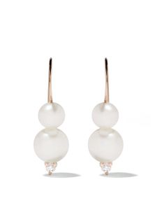 Mizuki boucles d'oreilles serties de perles en or 14ct