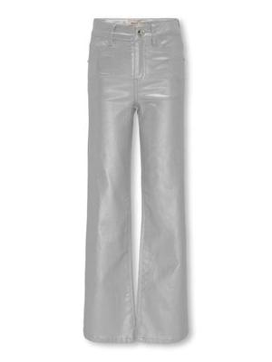 Kids ONLY winter broek meisjes - grijs - KogJuicy - wide leg fit