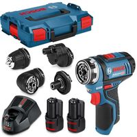 Bosch Blauw GSR 12V-15 FlexiClick Accuschroefboormachine +  GFA 12-X/12-B/12-W/12-E - 06019F6000 - thumbnail