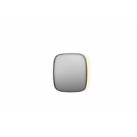 INK SP30 spiegel - 80x4x80cm contour in stalen kader incl indir LED - verwarming - color changing - dimbaar en schakelaar - geborsteld RVS 8409723