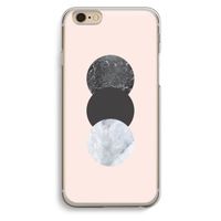 Marmeren cirkels: iPhone 6 / 6S Transparant Hoesje