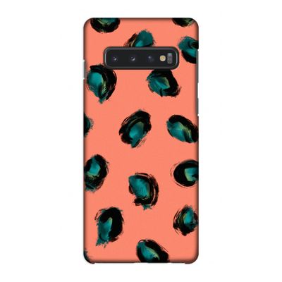 Pink Cheetah: Samsung Galaxy S10 4G Volledig Geprint Hoesje