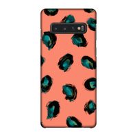 Pink Cheetah: Samsung Galaxy S10 4G Volledig Geprint Hoesje
