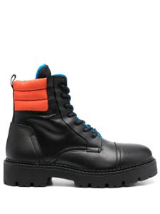 Tommy Jeans bottines à empiècements matelassés - Noir