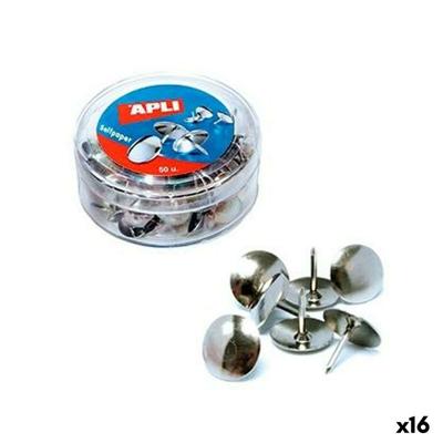 Punaises Apli Zilverkleurig Nikkel (16 Stuks)