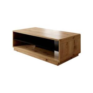 Meubella Salontafel Acuna - Mat zwart - Eiken - 120 cm