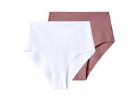 esmara Set van 2 dames onderbroeken (Roze/wit, M (40/42))