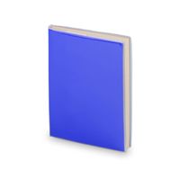 Notitieblokje zachte kaft blauw 10 x 13 cm - Notitieboek - thumbnail