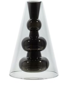 Tom Dixon vase Bump à design conique - Noir