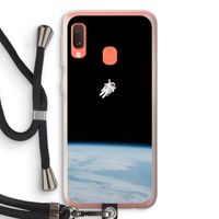 Alone in Space: Samsung Galaxy A20e Transparant Hoesje met koord