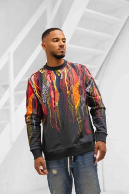 Carlo Colucci C5430 211 Sweater Heren Donkergrijs - Maat S - Kleur: DonkergrijsRoodZwartGeel | Soccerfanshop