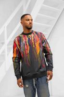 Carlo Colucci C5430 211 Sweater Heren Donkergrijs - Maat L - Kleur: DonkergrijsRoodZwartGeel | Soccerfanshop