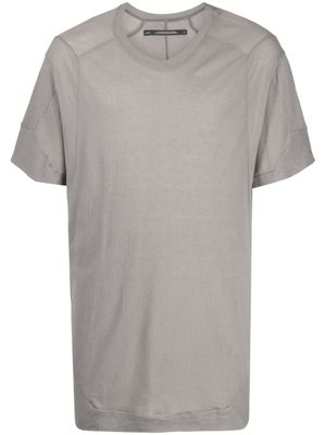 Julius chemise en coton à empiècements contrastants - Gris