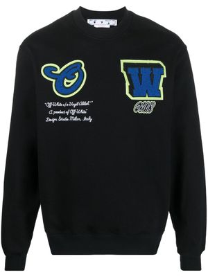 Off-White sweat en coton à patch logo - Noir