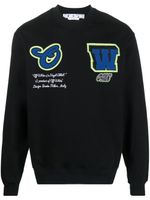 Off-White sweat en coton à patch logo - Noir