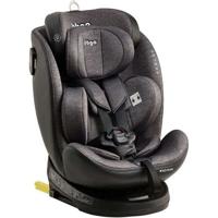 Draaibare autostoel - BBGO - Wondersafe - Geboorte tot 12 jaar - I-SIZE 40-150cm - ISOFIX Top Tether - Grijs - Bamboevezel Kunstleer - thumbnail