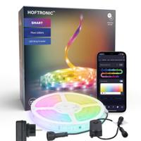 Smart LED Strip 5m - IP67 waterdicht - 12V - RGB Flow Color - WiFi + Bluetooth - 16,5 miljoen kleuren met 120 LEDs - Voor Google Home, Amazon Alexa en Siri