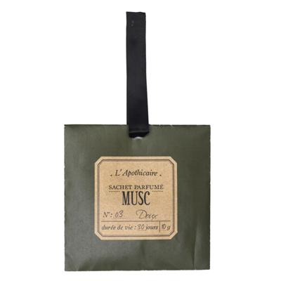 Geurzakje - witte muskus geur - papier - geurzakjes - voor kledingkast Geurzakje - witte muskus geur - papier - geurzakjes - voor kledingkast