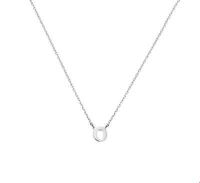 TFT Zilveren Ketting Letter O 1,1 mm x 41-45 cm
