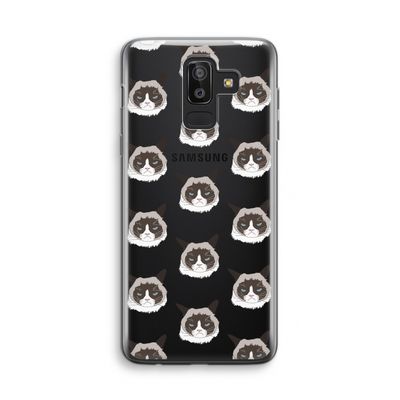 It's a Purrr Case: Samsung Galaxy J8 (2018) Transparant Hoesje