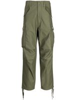 izzue pantalon droit à poches cargo - Vert