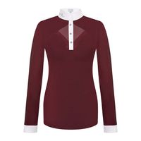 Fair Play Cathrine lm Wedstrijdshirt bordeaux maat:40 - thumbnail