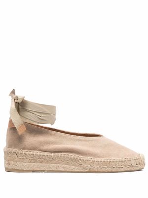 Castañer espadrilles à lacets - Tons neutres