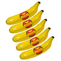 Opblaasbare banaan - 5x - geel - 70 cm - opblaas fruit - zwembad speelgoed