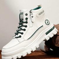 Bon&Bon Heren Winter Laarzen - Thermisch Gevoerd - Wit/Groen - Maat 42 Wit / 40