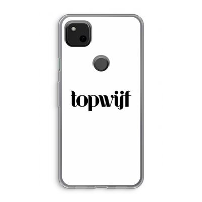 Topwijf Wit: Google Pixel 4a Transparant Hoesje
