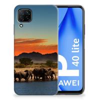 Huawei P40 Lite | TPU Hoesje | Olifanten