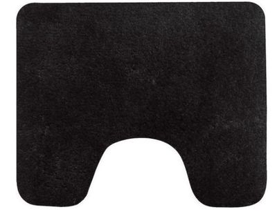 Toiletmat Zwart Caen 60X50cm