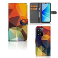 PPO A57 | A57s | A77 4G Book Case Polygon Color | Portemonnee hoesje