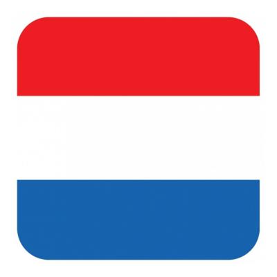 Glas viltjes met Nederlandse vlag 15 st