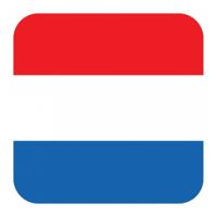 Glas viltjes met Nederlandse vlag 15 st