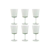 Set van bekers Home ESPRIT Groen Kristal 285 ml 8,4 x 8,4 x 16,4 cm (6 Stuks)