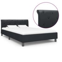 Bedframe kunstleer zwart 120x200 cm