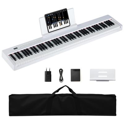 88 Toetsen Digitale Piano Draagbaar Volledige Formaat Elektronisch Keyboard Wit