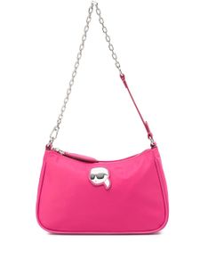 Karl Lagerfeld Ikonik Karl patch shoulder bag - Rose