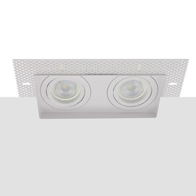 Philips LED trimless spot kantelbaar GU10 4.9Watt dubbel vierkant WIT dimbaar