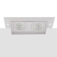 Philips LED trimless spot kantelbaar GU10 4.9Watt dubbel vierkant WIT dimbaar