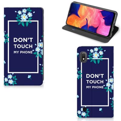 Samsung Galaxy A10 Design Case Flowers Blue DTMP Samsung Galaxy A10 Design Case Flowers Blue DTMP